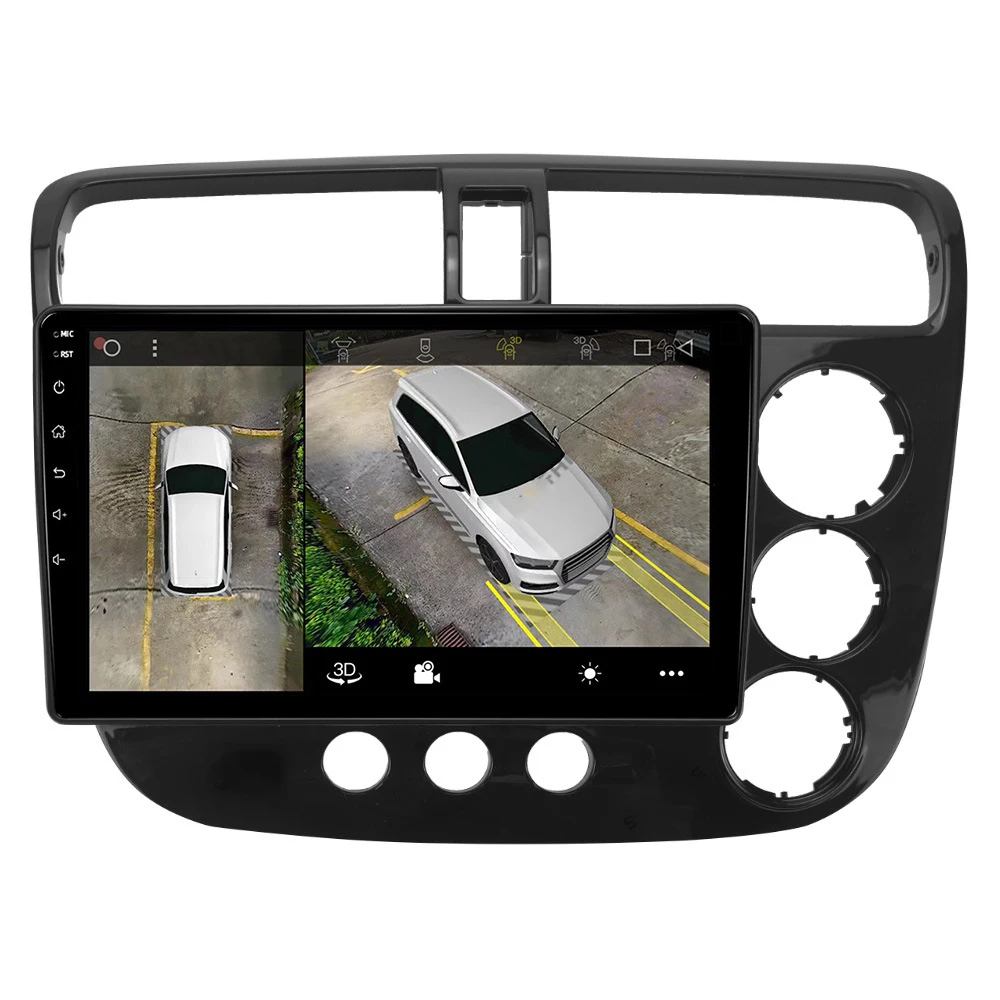 Honda CIVIC 2000 - 2006 RHD LHD  ֿ  ,    GPS ׷ г, 2 Din DVD  , 9 ġ