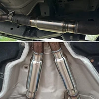 High-Flow Stainless Steel Exhaust Muffler - 2" to 3" Adjustable Tip - Image 2