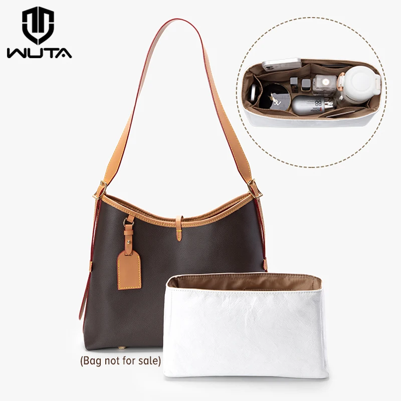 WUTA Bag Organizer for LV Carryall Purse Insert Dupont Paper Storage Cosmetic Waterproof Liner Bag Handbag Inner Support Shaper