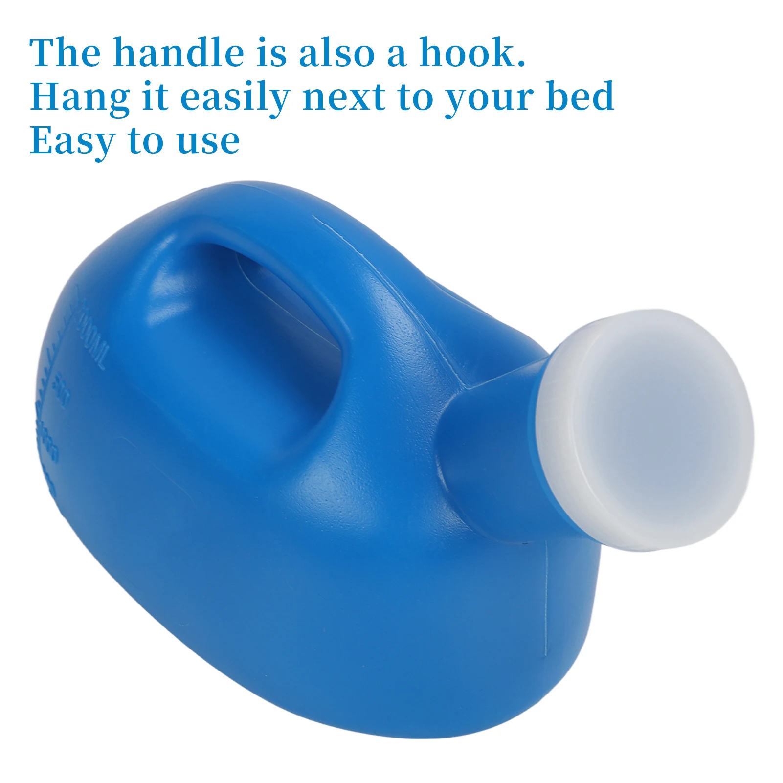 2000ml Men Urinal Bottle Large Capacity Spill Proof Urine Bottle for Bedridden Patients Blue for men Male Patients Health cares,portable urinal bottles