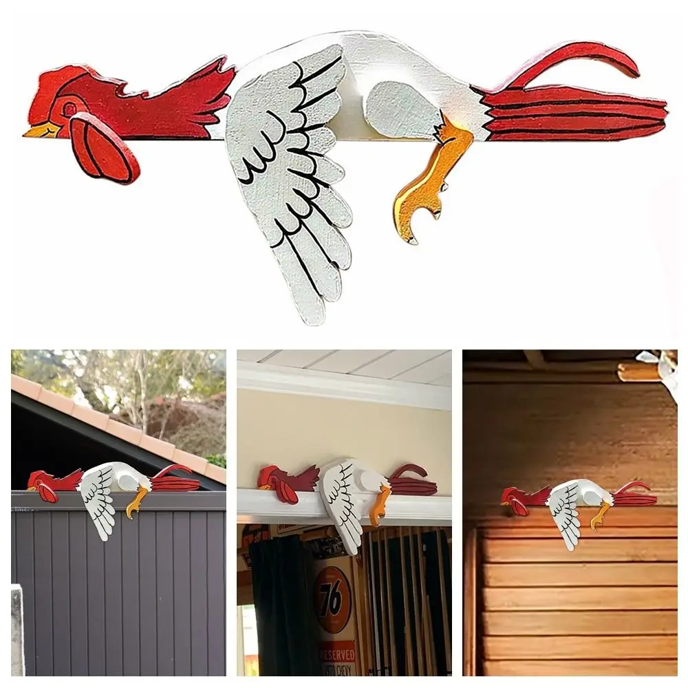 

Cartoon Funny Chicken Yard Fence Ornaments PVC Indoor Outdoor Craft Party Supplies Doorframe Embellishment Gift