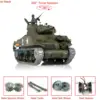 HENG LONG 1/16 Scale 7.0 Upgraded M4A3 Sherman RTR RC Tank Toys 3898 W/ 360° Turret Engine Sound Sprockets BB Shoot TH17675-SMT4 1
