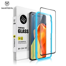 SmartDevil Tempered Glass for One Plus 9RT 8T 9 9R Screen Protector Film Black Protective Guard Original Full Cover HD