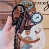 Keychain Instagram style photo leather Trojan car business woven rope backpack pendant decoration couple gift 1