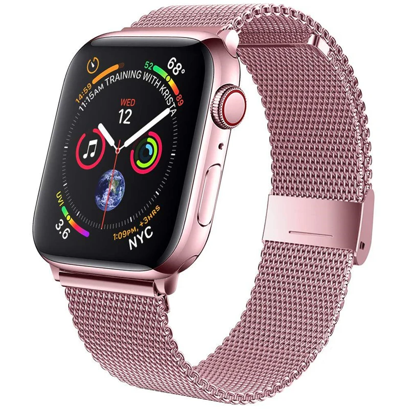 Elegant Stainless Steel Milanese Mesh Watch Band Bracelet