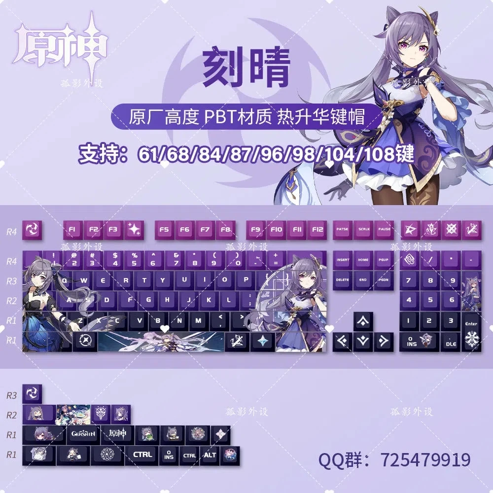 Raiden Shogun Keycap, Otaku Game Player, Cosplay Acessórios Gift, Cool Man