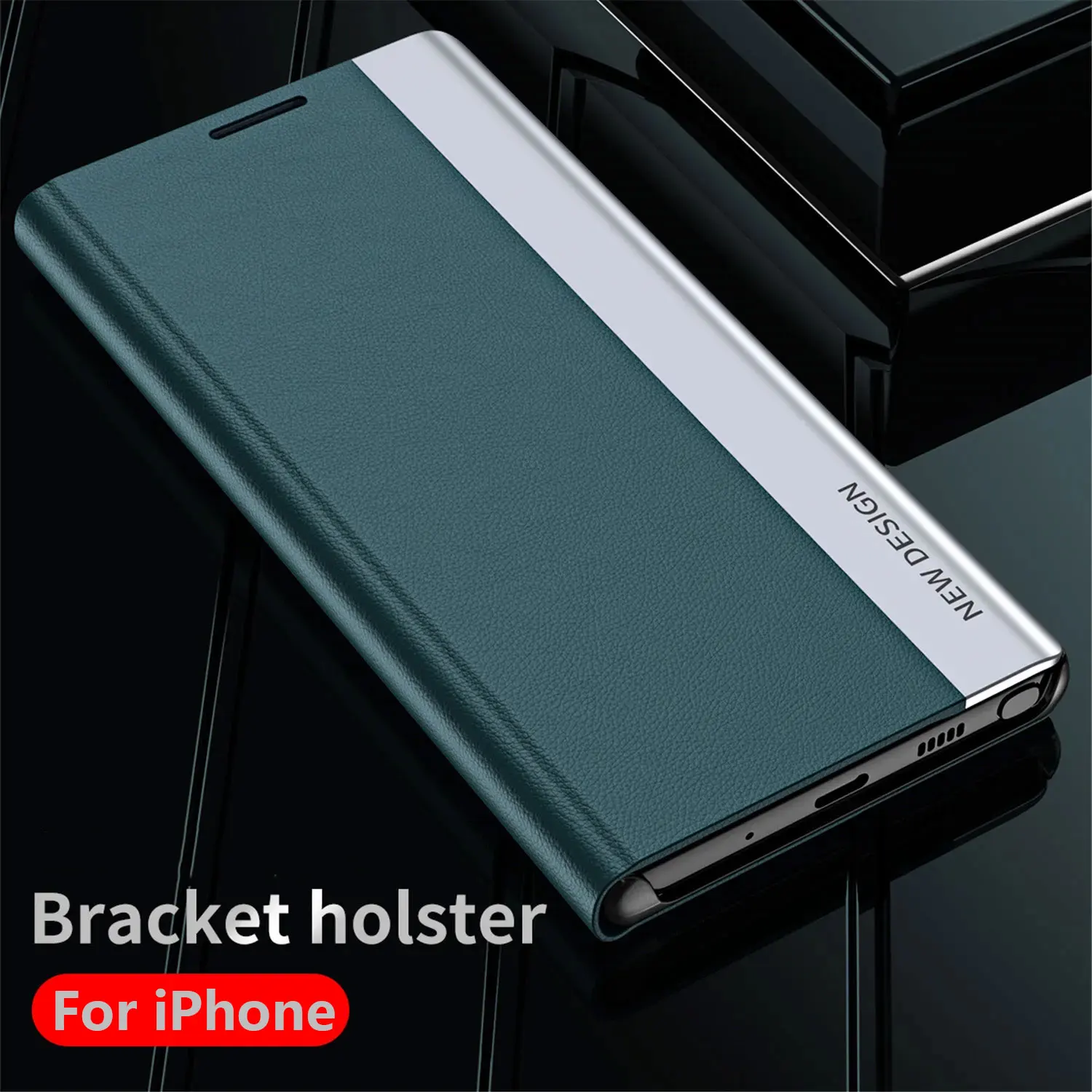 Luxury Shockproof Leather Flip Phone Case - Elegant Hard Book Cover
