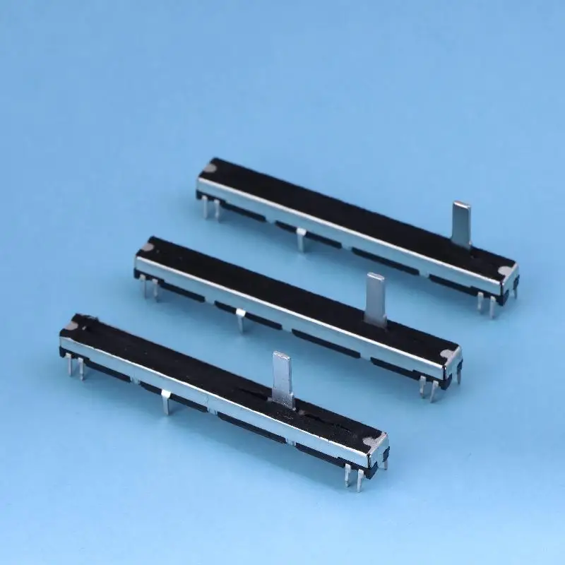1pcs 75mm Straight Slide Potentiometer 8Pins A103 Double Fader A10K Soundcraft EFX8 Fader A10Kx2 A20KX2 A50KX2 B10KX2 A103 A203