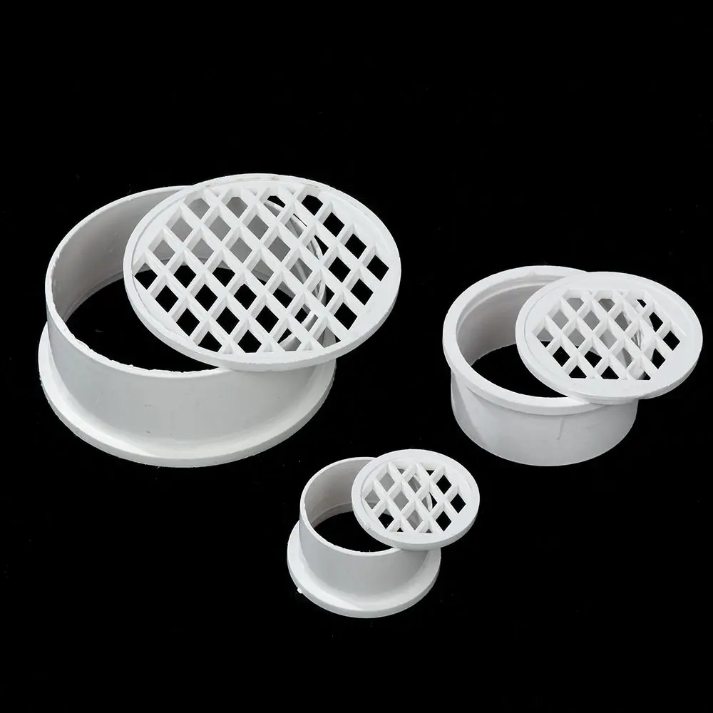 2/5Pcs Insert Type Simple Floor Drain Outdoor Drainage Fittings Garden Balcony Roof Round Filter Net Pipe End Cap Filter images - 6