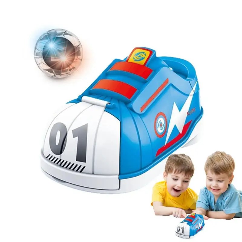Футбольный мяч для обуви, Детская модель, настольная игра, Интерактивная игрушка, инерционная игрушка для автомобиля, Футбольная мультяшная обувь, игрушка для