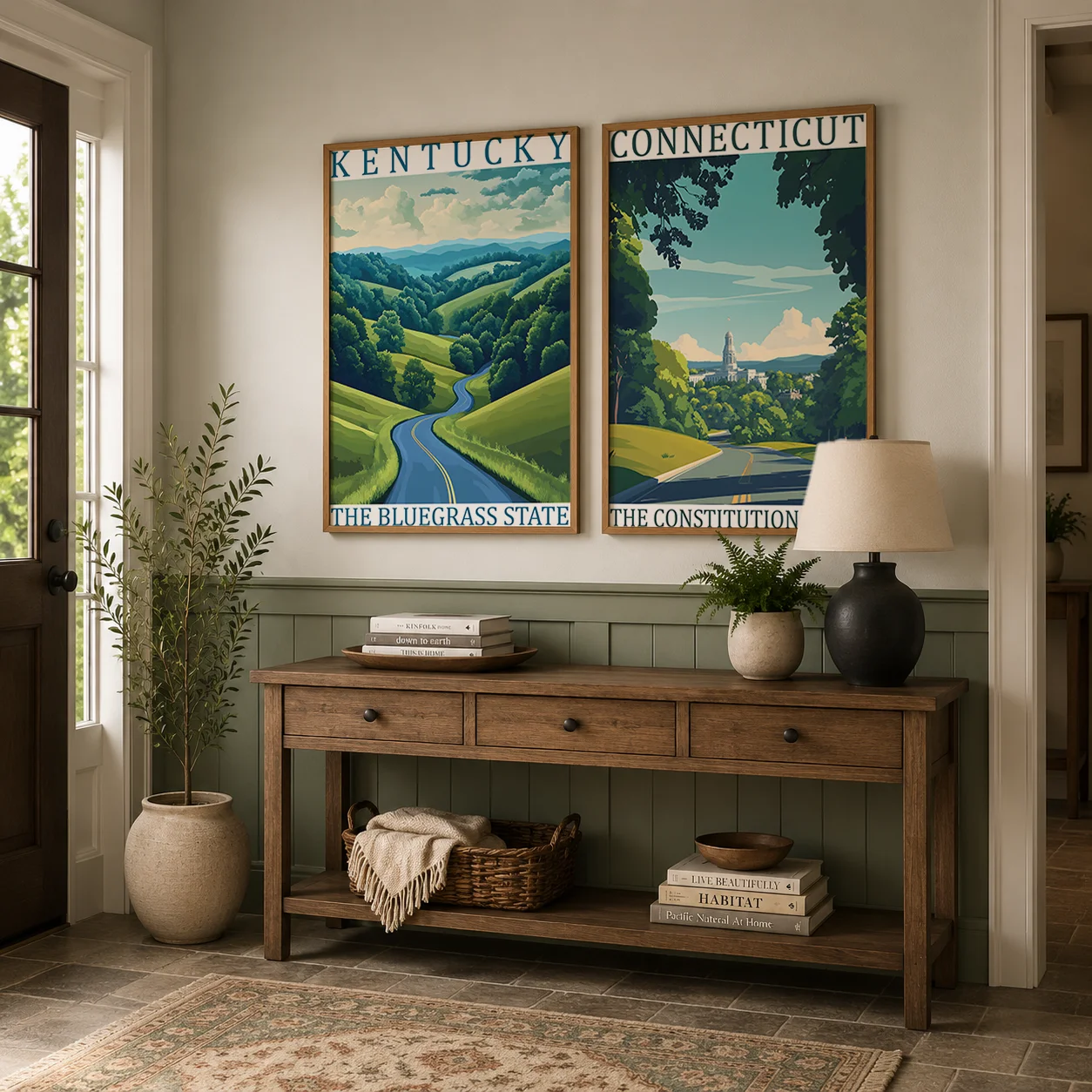Quadro su tela estetico con immagini della natura, stile moderno, stampe di poster per la decorazione della parete di camera da letto e soggiorno - immagine 3