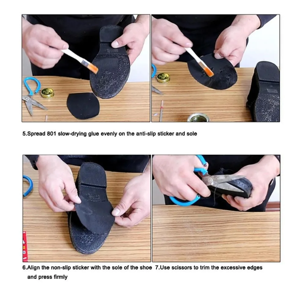 Anti Slip Men Women Shoes Repair Patch Wearable Repair Outsole Insoles Rubber Shoe Soles Repair Patches Soling Sheet