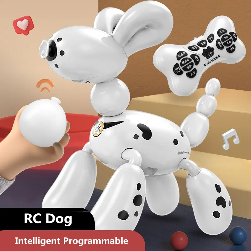 New Intelligent Electric Dog Stunt Dog Toy 2.4G Wireless Remote Control Intelligent Programmable Lectronic Pet Animals Toys 5