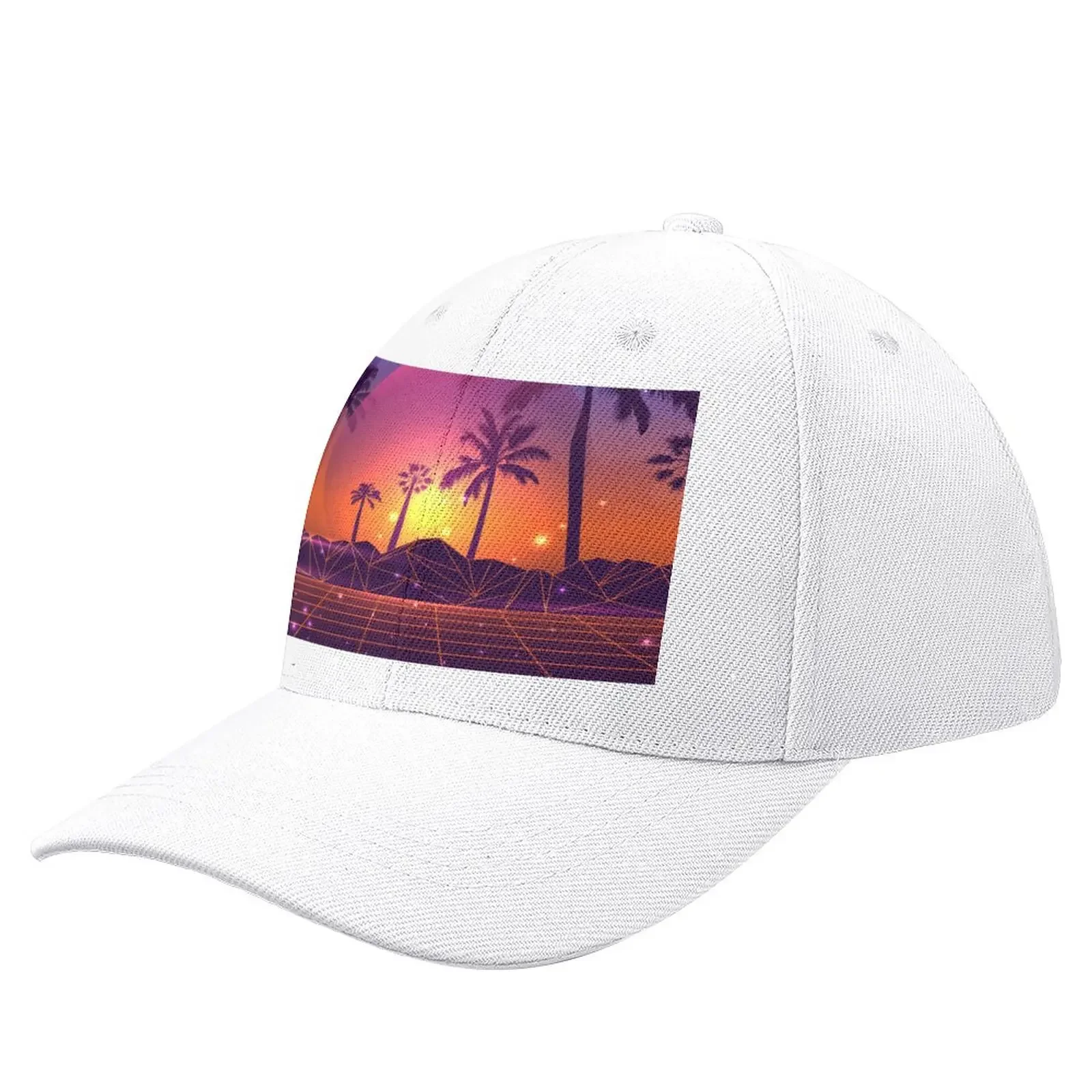 

Sunset Synthwave State of Mind Baseball Cap tea hats Wild Ball Hat Visor Hat For Women Men'S