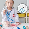 Doctor Kit for Kid Wooden Educational Pretend Medical Play Set Real Stethoscope Simulation Fun Role Doctor Playing Game Boy Gift 2