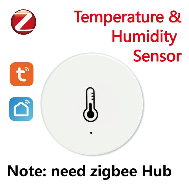 Tuya ZigBee Temperature And Humidity Sensor Work With Alexa Google Home Smart Life App Control 1