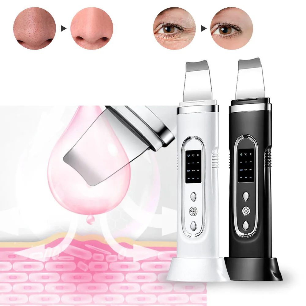 Electric Facial Cleansing Pore Deep Cleanser Acne Blackhead Remover Peeling Shovel Device BeautyMachine Ultrasonic Skin Scrubber