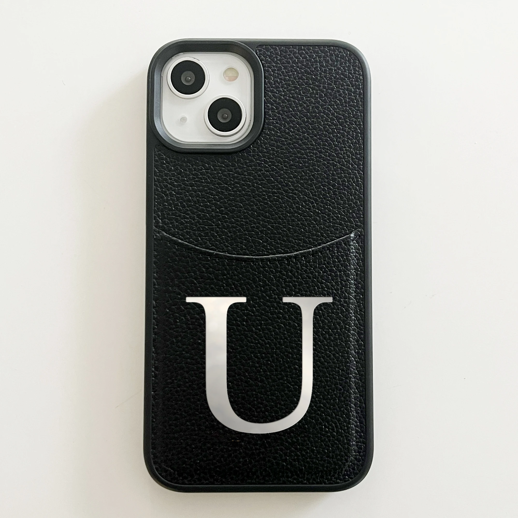 Custom Name Initial Big Letter Insert Card Phone Case For thumbnail 4