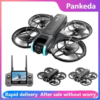 Drone D2 Mini Professionale 4K con Fotocamera, Schermo Grande, WIFI 2.4G, Quadricottero Pieghevole con Flusso Ottico e Motori Brushless