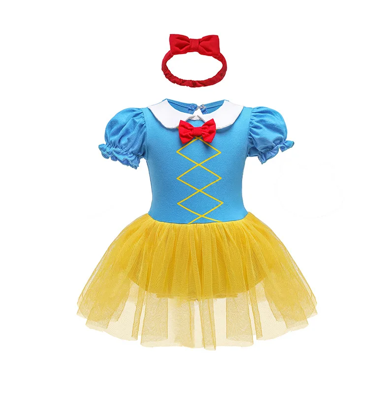 Baby Romper TUTU Dress With Headband Cute Princess Design Baby Girl Clothes Size 3-18M Novelty Design Baby Dress Rompers