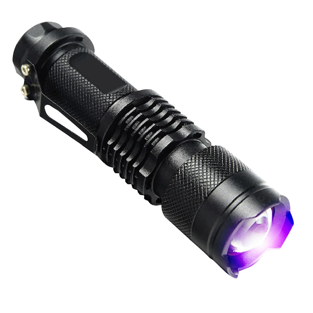 LED UV 손전등 배터리 구동 자외선 토치, 돈 확인 검사 램프, 애완 동물 소변 얼룩 감지기 도구
