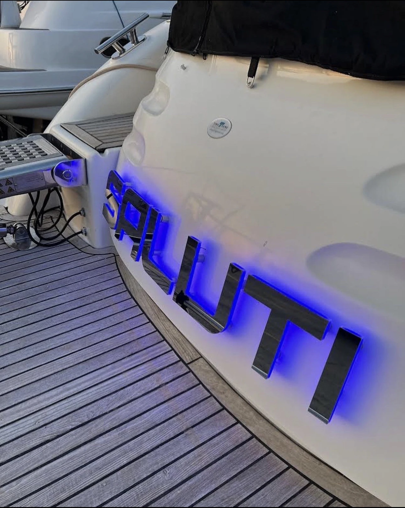 CustomYachtBoatLettersSeawaterResistantBoatNameSignLedVessel