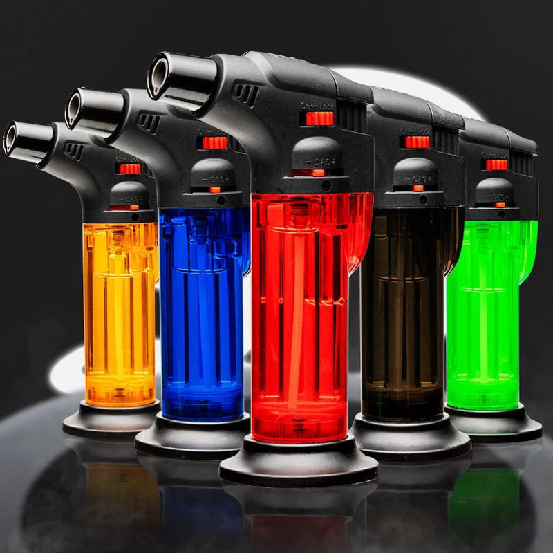 Lighter High Portable Jet Flame Butane Gas Lighters Refillable Adjustable Butane Powerful Turbo