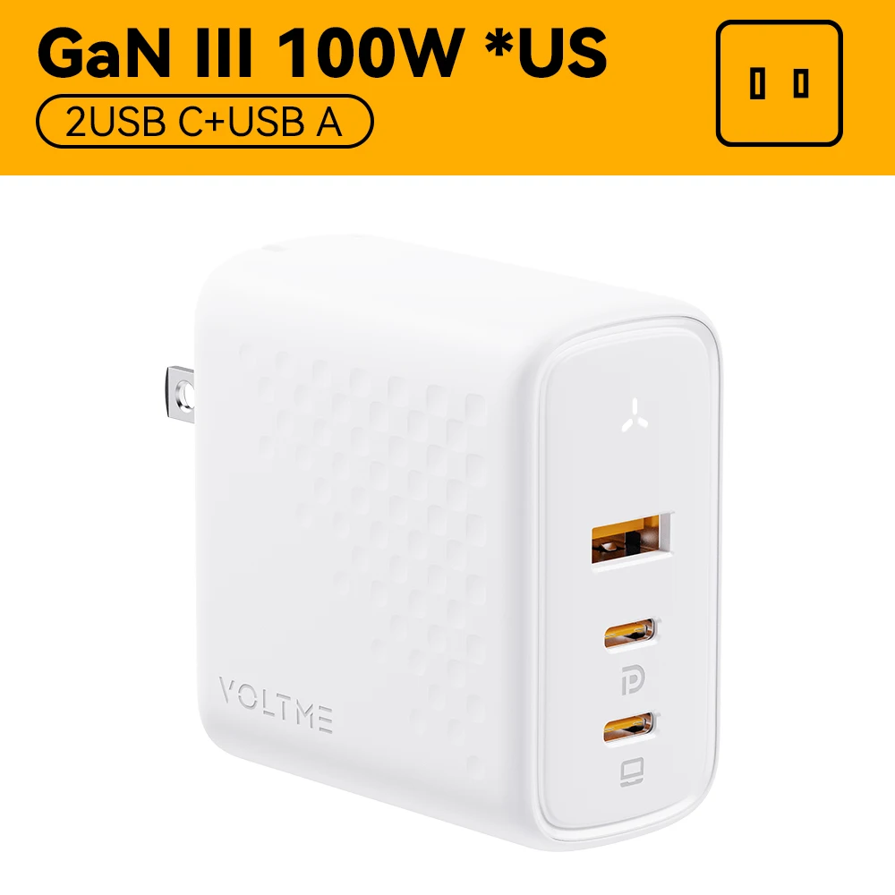 100W US Plug White