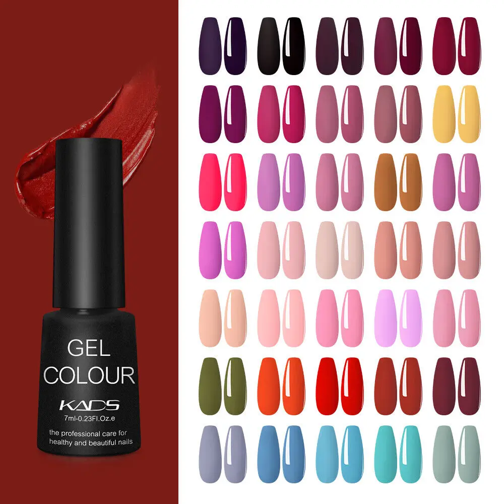 Colorful Nail Gel Polish Semi Permanent Varnishes Lacquers Soak off UV LED Lamp for Nail Art Decoration Manicure DIY Accessories