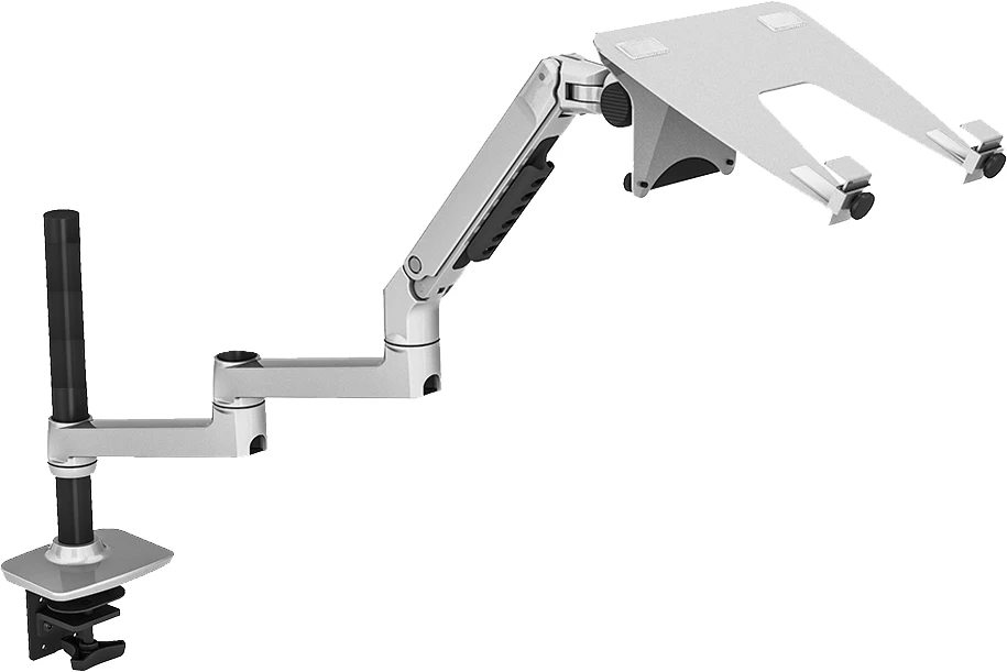 V62CT/XSJ8012CT Aluminum Alloy Desktop Mount Dual 17-27 inch Monitor Support 17inch Laptop Holder Mechanical Spring Arm Notebook — view 5