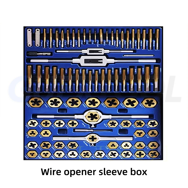 TapandDieSet86PCS110PCSTungstenSteelTitaniumHandThreading