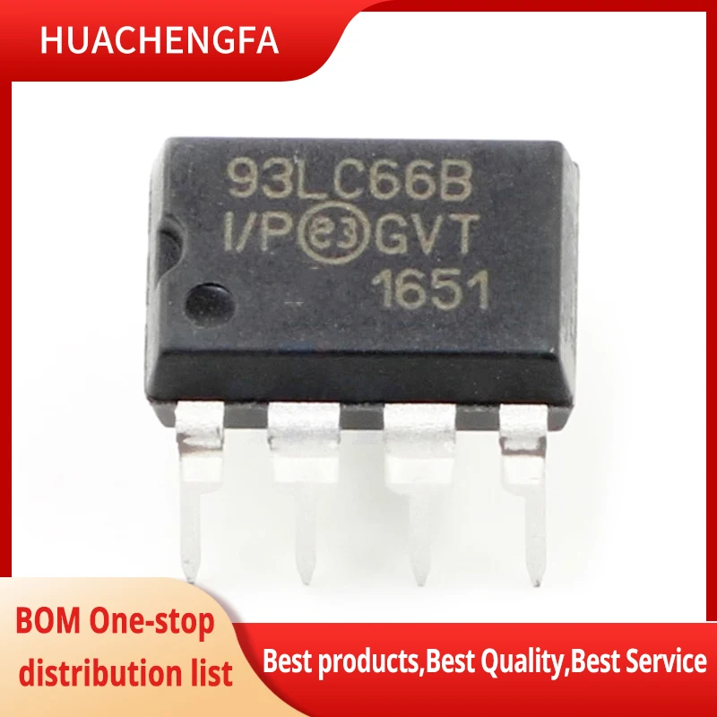

5pcs/lot 93LC66B-I/P DIP8 93LC66B Memory chip in stock