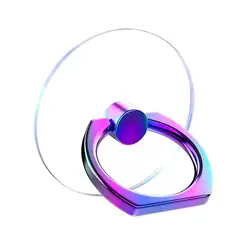 Transparent 360° Rotating Cell Phone Ring Holder and Stand (Multicolored)