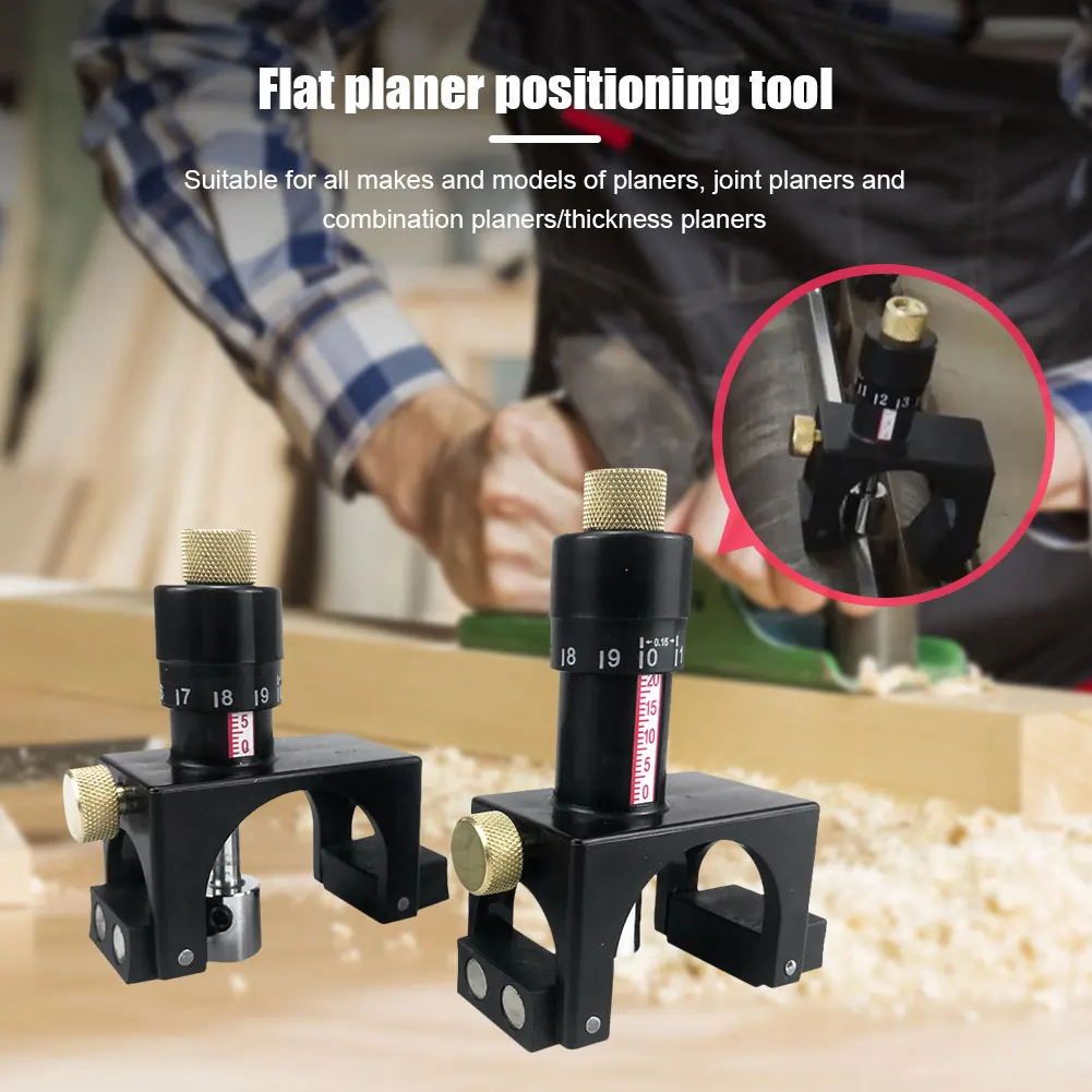 2pc Calibrator Adjustable Planer Blade Cutter Setting Jig