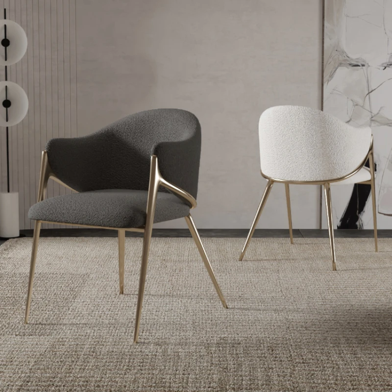 Minimalist design chair - LV 101 - LAURAMERONI - fabric / velvet