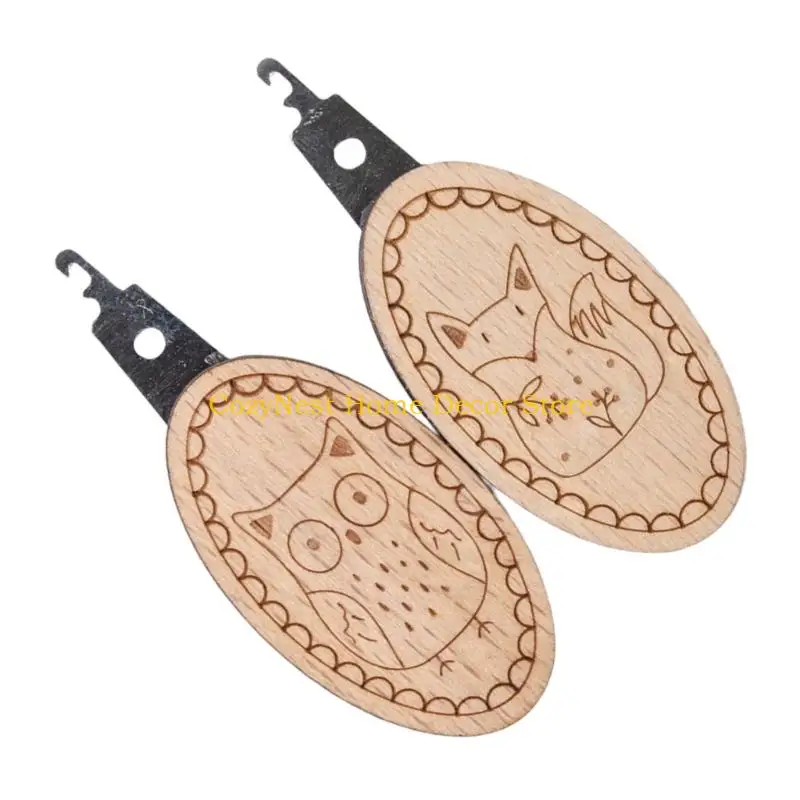 92MF 2 Pcs 바늘 실꿰기 재봉 도구 손 바느질을 위한 자수 바늘 실꿰기