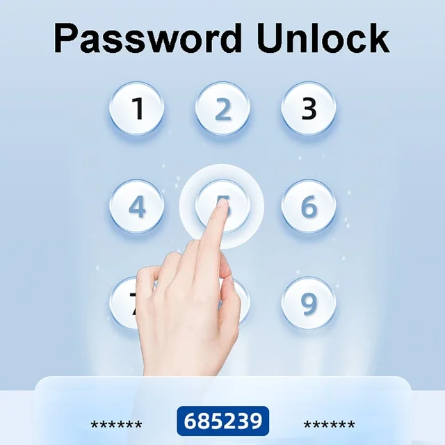 Tuya or TTLock APP Smart Door Lock Password Unlocking Remote Control Fingerprint Locks Keyless Touchscreen IP67 with IC Cards 4