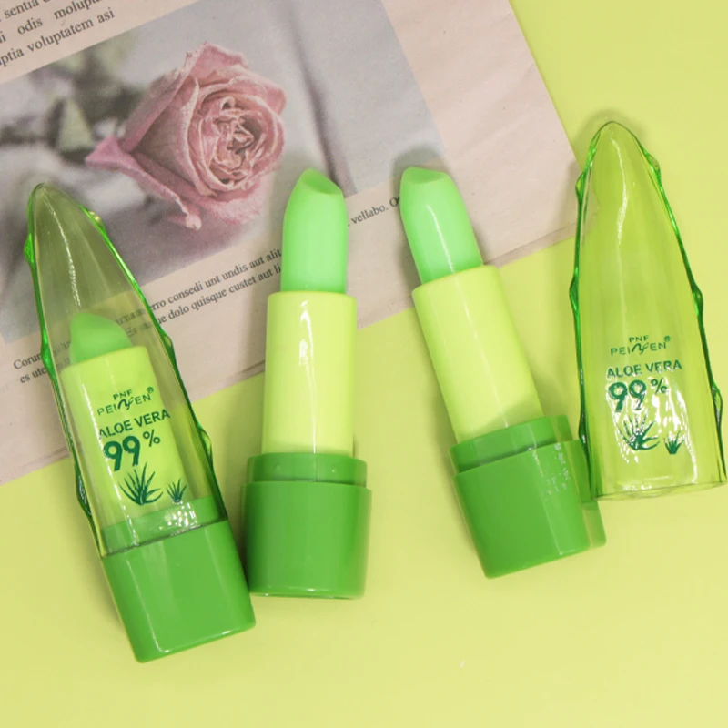 12PCS Set Aloe Extract Lip Balm Color-changing Lip Balm Long-lasting Moisturizing Lipstick for Valentine's Day & Festival Gift 5