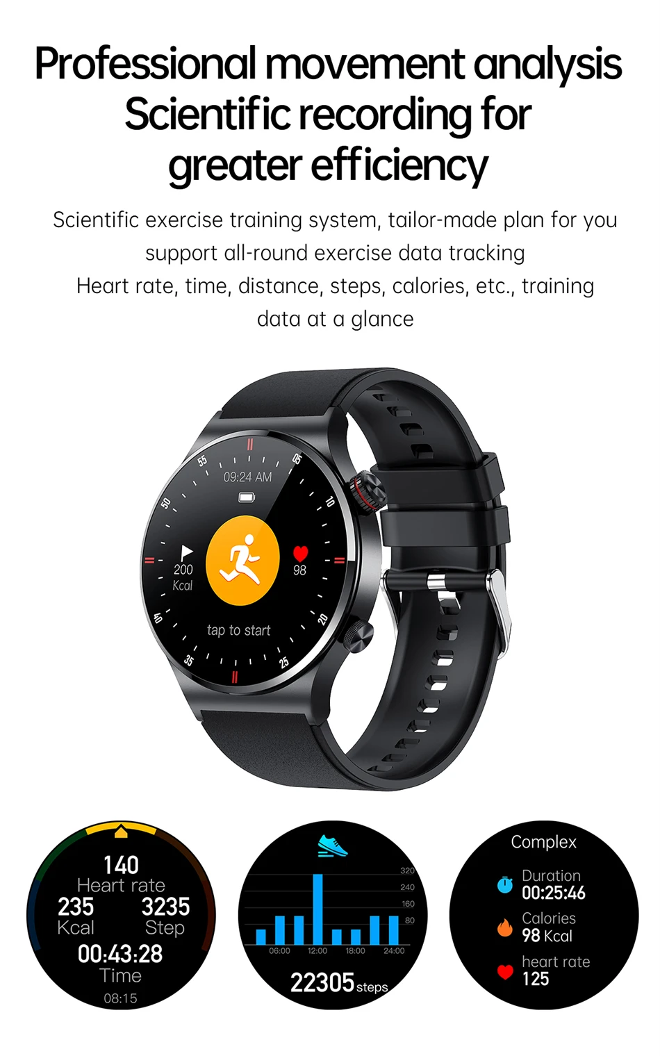 Sc47cc259edc5447792afc6fba44ba8e71 - LIGE 2022 New NFC Bluetooth Calling Smart Watch Men Sports Fitness Tracking Smart Watch Heart Rate Smart Watch for Android ios