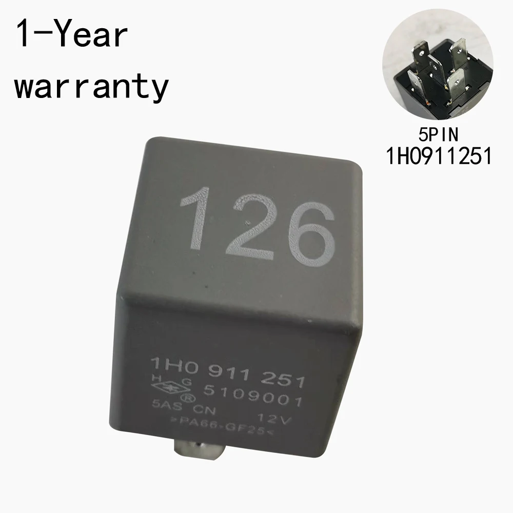 126 Relè Per Audi Tt Skoda Fabia Vw Polo Bora C-Trek Beetle Jetta 1 H0911251