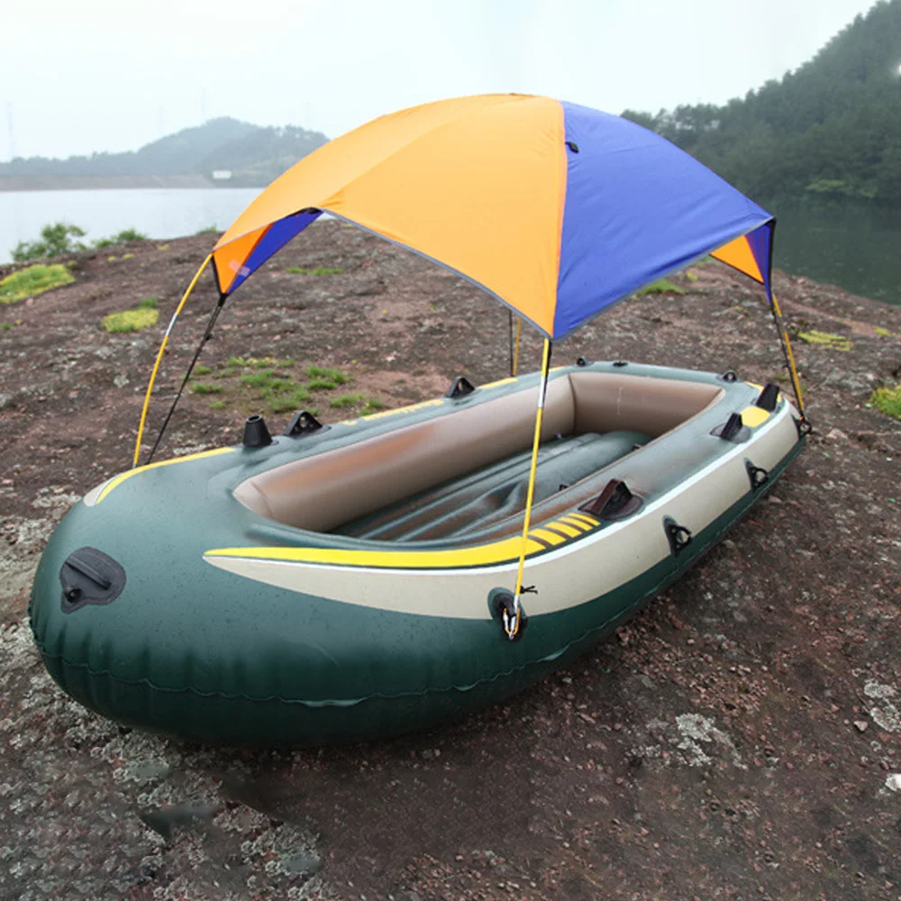 Kayak Boat Sun Shelter Sailboat Awning Top Cover Kayak Boat Canoe Sun Shade  Canopy Fishing Tent Sun Rain Canopy Single Person