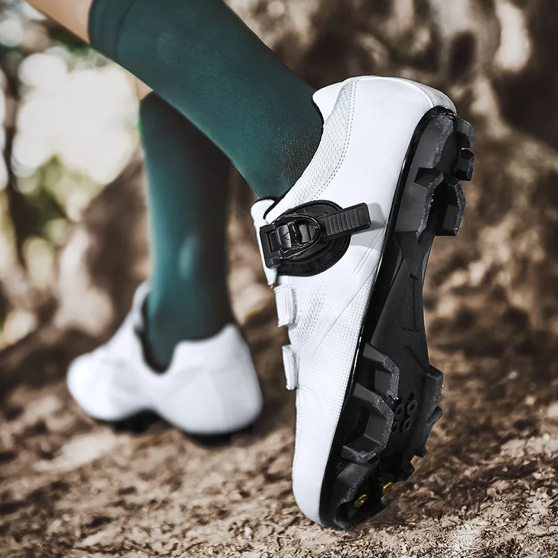 Men MTB Cycling Shoes New Mountain Footwear Racing Road Bicycle Flat Clit Sneaker Cleat Women Dirt Speed Route Bike Biking Spd 5