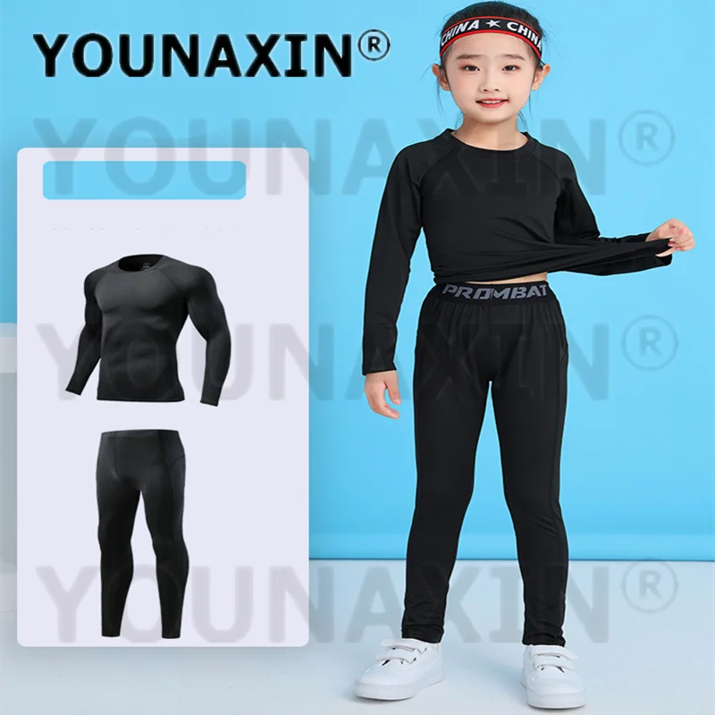 유니섹스 아동 운동복 티셔츠 운동 바지 소년 소녀 농구 어린이 달리기 야외 바지 액티브웨어 S M L XL 2XL