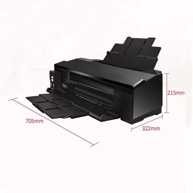 L1300 4색 A3 포토 프린터 기계 오리지널 90% 새것 (EcoTank L1300 승화 잉크 및 CISS 잉크 포함)