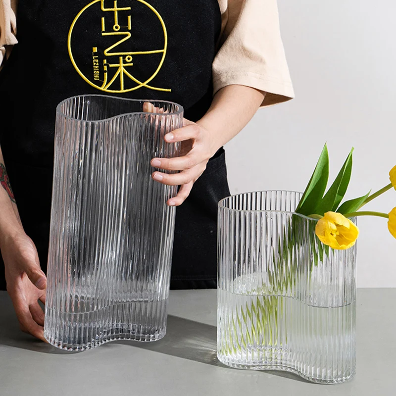 

Tall Vertiplant Vase Of Flowers Terrarium Nordic Style Vase Glass Large Tranparent Minimalist Vaso De Planta Room Decoration