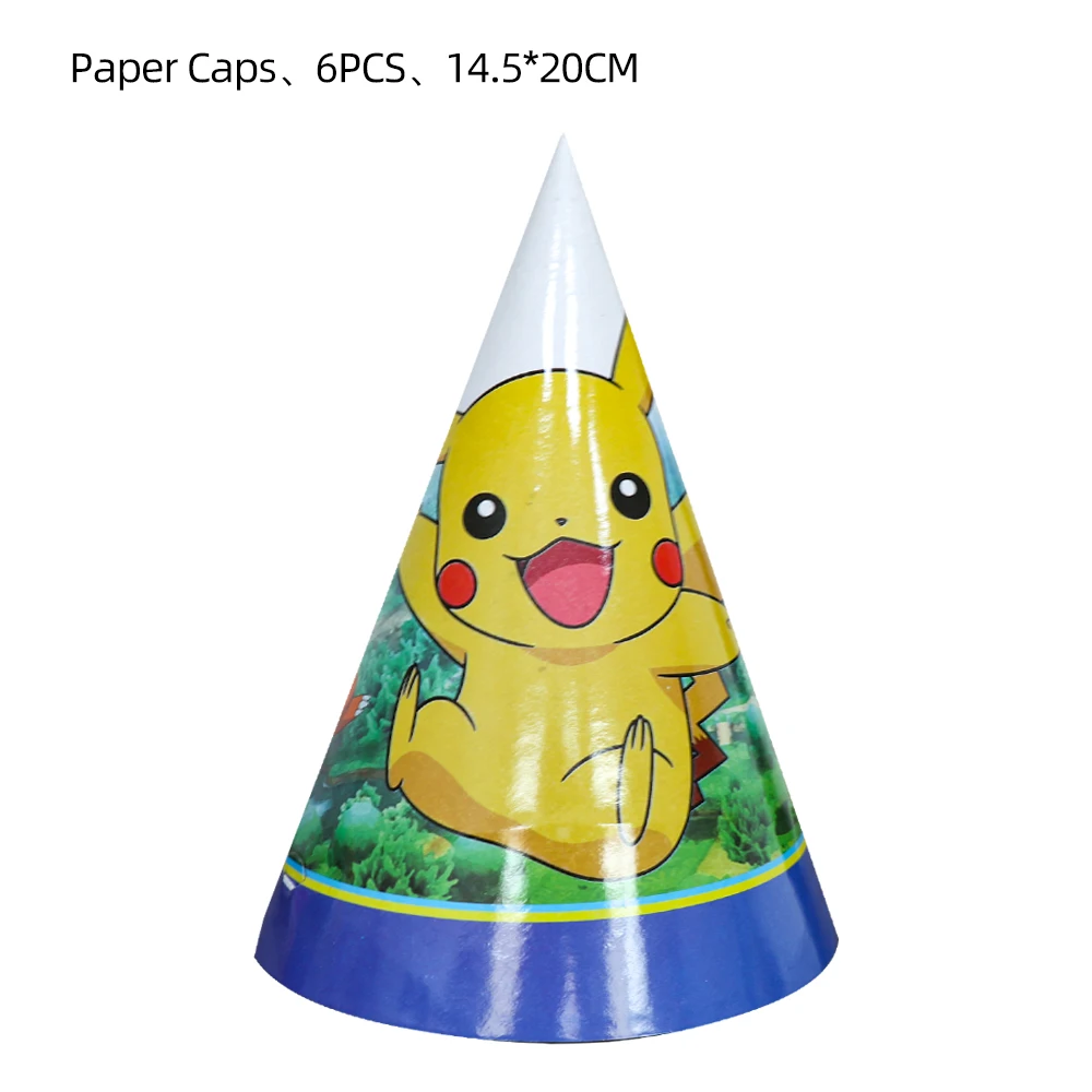 TAKARA TOMY Pikachu Pokemon Birthday Decoration Disposable Cutlery Cup Plate Napkin Tablecloth Bag Baby Shower Party Supplies