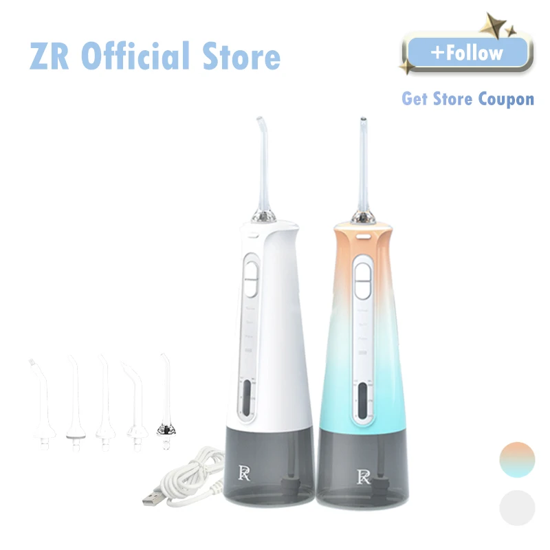 

Ирригатор полости рта ZR R5, 300 мл, IPX7, водостойкий, USB