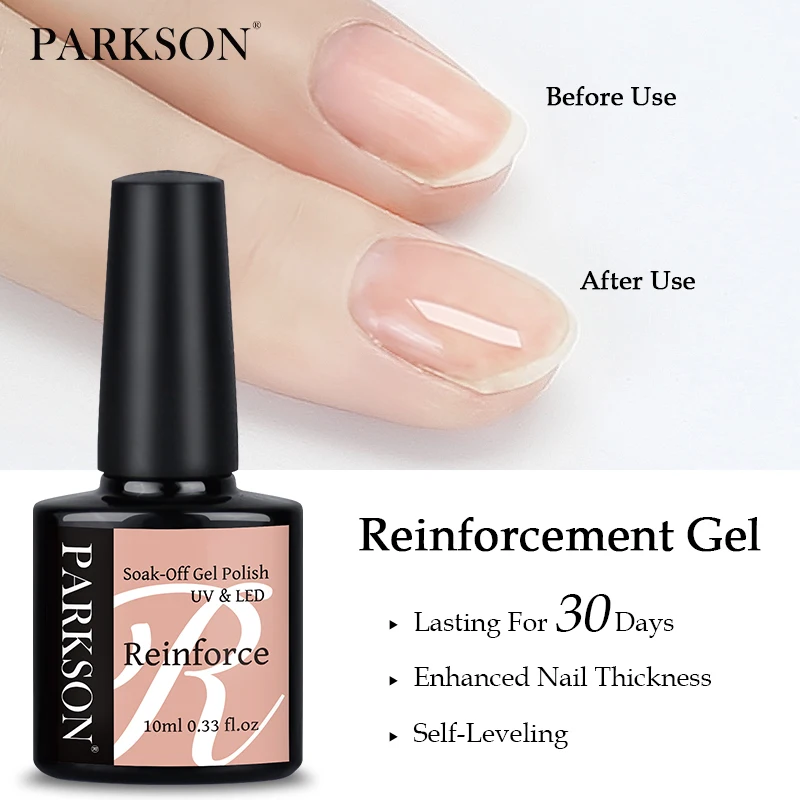 Parkson Self Leveling Gel Polish Build Nails CCurve Strong Base Coat
