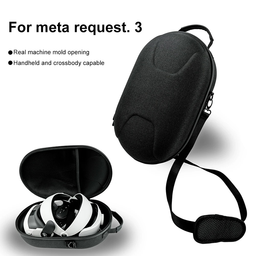 

Bag For Oculus Quest 3 VR Headset Accessories For Meta Quest 3 Portable Travel Carrying Case Hard EVA Storage Box Bag
