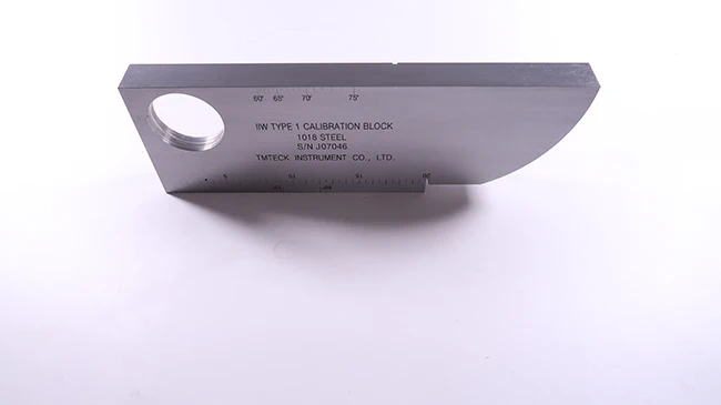 NDT IIW-Type 1 AWSD1.1/D1.1M-2015 Calibration Block 1018 steel test block for Ultrasonic Flaw Detector INCH TYPE